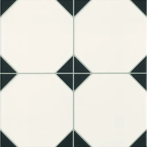 Dlažba Realonda Octagon black 33x33 cm mat OCTAGONBK