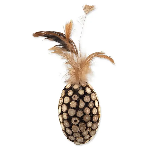 Magic Cat Natural Fun ovál s prírodnými pierkami 14 cm