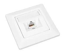 Zásuvka Solarix CAT6 STP 1 x RJ45 pod omietku biela