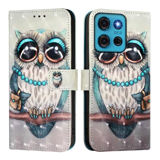 ART Peňaženkový kryt pre Motorola Moto G75 5G OWL