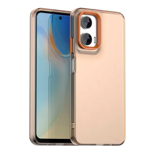 CANDY Ochranný kryt pre Motorola Moto G35 5G oranžový