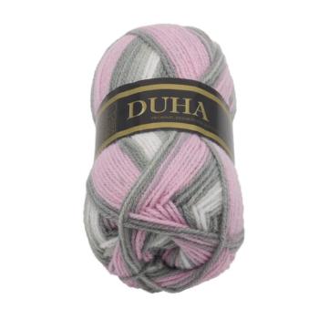 Fir DUHA alb, gri, roz , 50 g / 150 m, gri