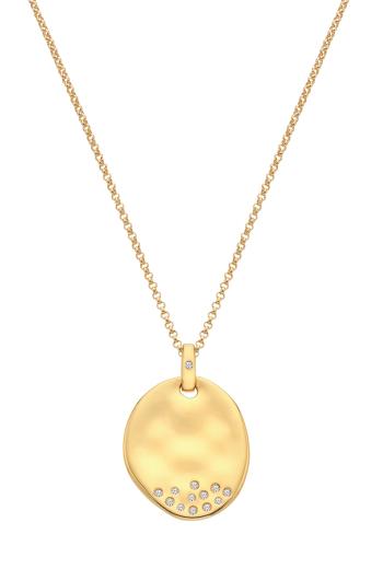 Hot Diamonds Pozlátený náhrdelník s diamantom a topazmi Jac Jossa Soul DP1021 (retiazka, prívesok)