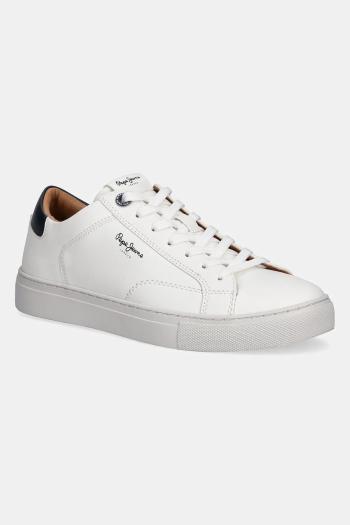 Tenisky Pepe Jeans JOE BASIC pánske, biela farba, PMS00048