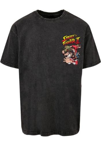 Mr. Tee Streetfighter II Roster Oversize Tee black - XL