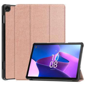 LEATHER Zaklápací obal pre Lenovo Tab M10 3. generácia (TB328FU / TB328XU) ružovozlatý