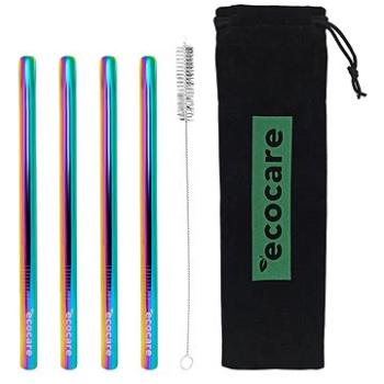 ECOCARE Kovové slamky Maxi 12 mm Sada Rainbow 4 ks (0750122022090)