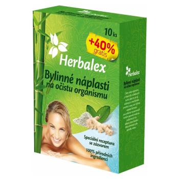 HERBALEX NÁPLASŤ NA OČISTU ORGANIZMU 10 ks + 40% gratis