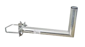Anténní držák 50cm na stožár s vinklem, rozteč třmenu 120mm, trubka 42/2mm, výška 16cm