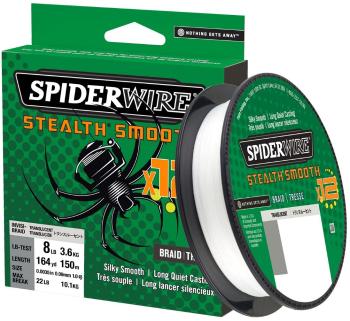 Spiderwire splietaná šnúra stealth smooth 12 priehľadná 150 m - 0,09 mm 7,5 kg