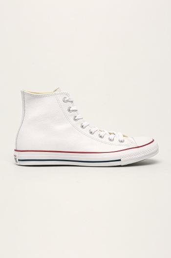 Kožené tenisky Converse pánske, biela farba