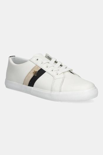 Kožené tenisky Lauren Ralph Lauren Janson II biela farba, 802979187001