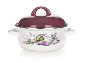 Lábas BANQUET Zománc lábas LAVENDER 22 cm, 2,9 l