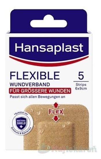 Hansaplast FLEXIBLE XXL náplasť elastická, 6x9cm 5ks