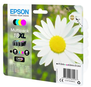 Epson 18XL T181640 C13T18164022 barevná (CMYK) originálna cartridge