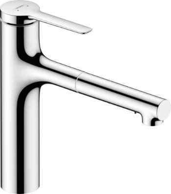 Drezová batéria Hansgrohe Zesis M33 s vyťahovacou spŕškou, 2 prúdy chróm 74823000