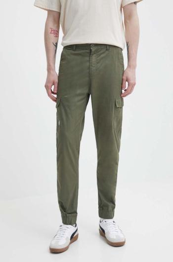 Nohavice Quiksilver pánske, zelená farba