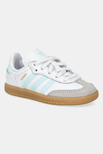 Kožené tenisky adidas Originals SAMBA OG tyrkysová farba, JP5489