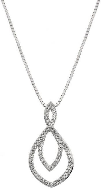 Hot Diamonds Strieborný náhrdelník s pravým diamantom Lily DP733