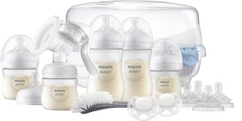 PHILIPS AVENT Sada na dojčenie Natural Response s manuálnou odsávačkou a sterilizátorom do MW