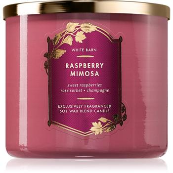 Bath & Body Works Raspberry Mimosa vonná sviečka 411 g