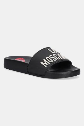 Šľapky Love Moschino dámske, čierna farba, JA28052G1MI14000