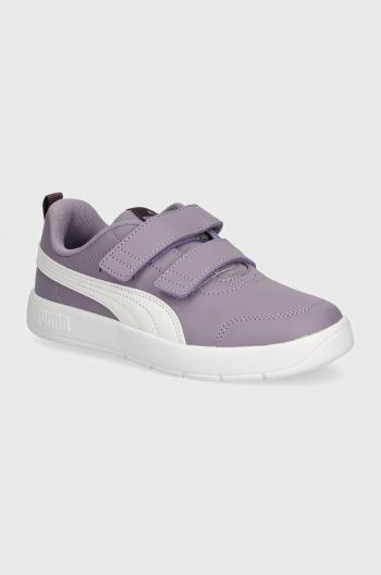 Detské tenisky Puma Courtflex V3 fialová farba, 397642