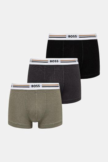 Boxerky BOSS 3-pak čierna farba, 50492200