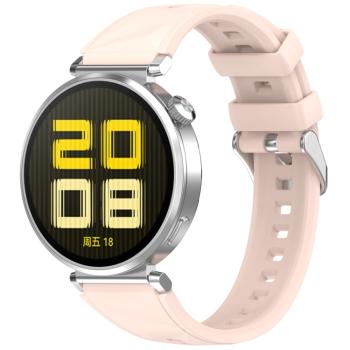 SILICONE Vymeniteľný remienok pre Huawei Watch GT 5 Pro 42mm svetloružový