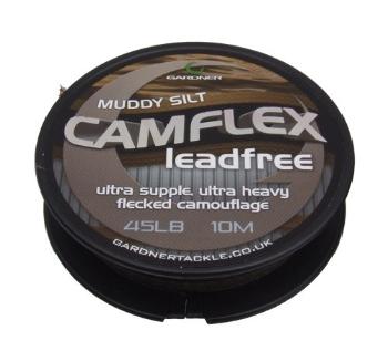 Gardner bezolovnatá šnůrka camflex leadfree 10 m - muddy silt - 45 lb