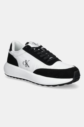 Tenisky Calvin Klein Jeans ATHLEISURE RUNNER LACEUP MIX WN biela farba, YW0YW01774