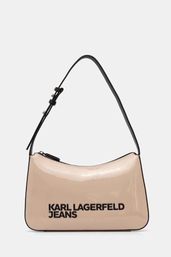 Kabelka Karl Lagerfeld Jeans béžová farba, A1W30250