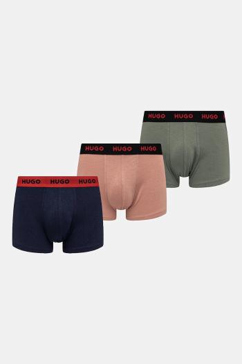 Boxerky HUGO 3-pak pánske, čierna farba, 50532611