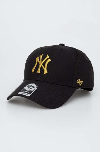 Šiltovka 47 brand MLB New York Yankees čierna farba, s nášivkou