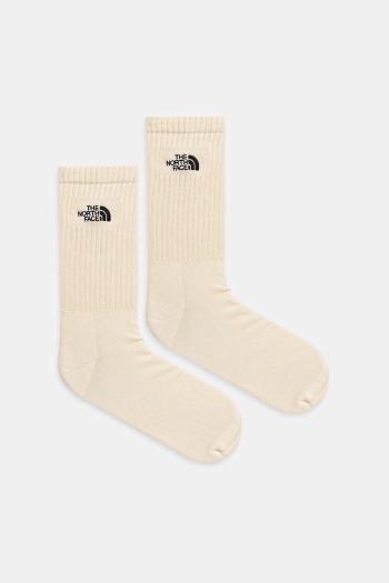 Ponožky The North Face 2-pak béžová farba, NF0A8EGPLE71