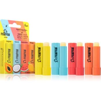 Dr. Pawpaw Flavoured Balm sada na pery s ovocnou príchuťou 4x4 g