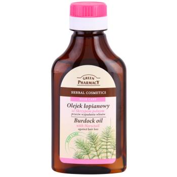 Green Pharmacy Horsetail Burdock Oil lopúchový olej proti padaniu vlasov 100 ml