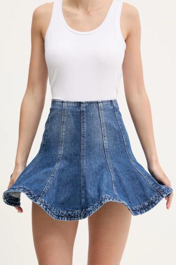 Rifľová sukňa MSGM mini, áčkový strih, 3842MDD231.257242