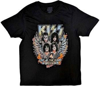 Kiss Tričko End Of The Road Wings Unisex Black XL