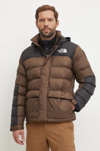 Bunda The North Face Limbara pánska, hnedá farba, zimná, NF0A89EG1OI1