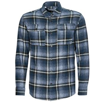 Selected  SLHREGSCOT CHECK SHIRT  Košele s dlhým rukávom Modrá