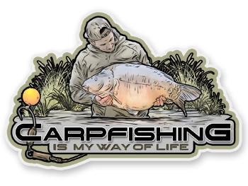 4anglersdesign samolepka 78 carpfishing is my way of life