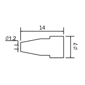 Hrot N5-7/ZD553 pr.1.2mm (ZD-8915)