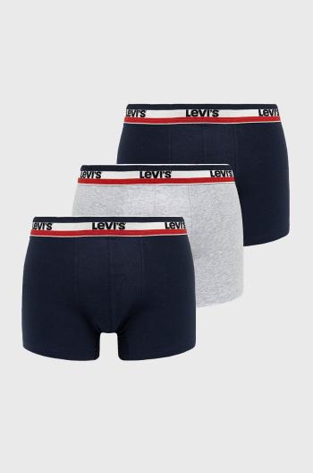 Boxerky Levi's 37149.0542-navygreyme, pánske, tmavomodrá farba