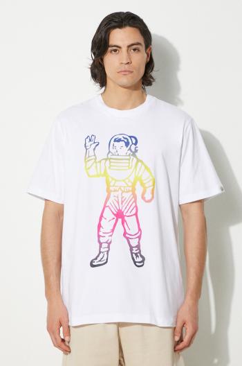 Bavlnené tričko Billionaire Boys Club Standing Astro pánske, biela farba, s potlačou, B24244