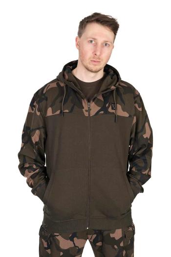 Fox mikina lw khaki camo split zip hoody - xxl