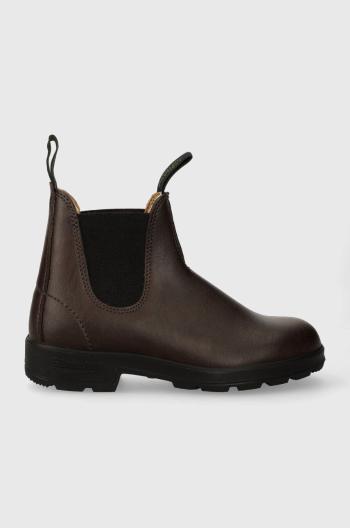 Topánky chelsea Blundstone 2116 dámske, hnedá farba, na plochom podpätku, 2116.Vegan.Brown
