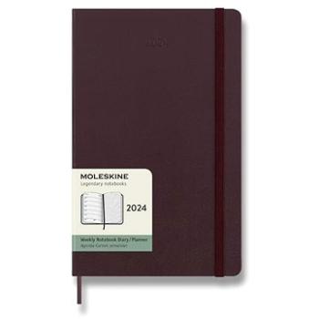 Moleskine 2024 L, tvrdé dosky, vínový (DHF1012WN3Y24)