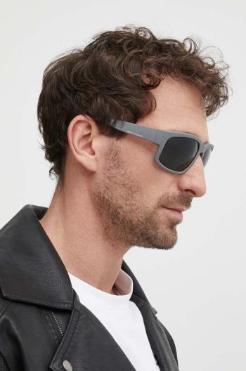 Slnečné okuliare Armani Exchange pánske, šedá farba