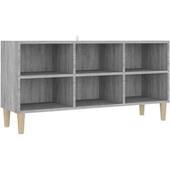 SHUMEE masívne drevené nohy sivý sonoma 103,5 × 30 × 50 cm (813153)